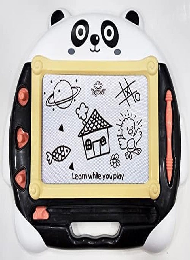 Fratelli Toynest Magic Slate for Kids Pen Doodle pad erasable Drawing Writing Learning Graffiti Board Kids Gift Toy Magnetic Painting Sketch pad for Children (RED Monkey Board) 35x29cms - Image 1